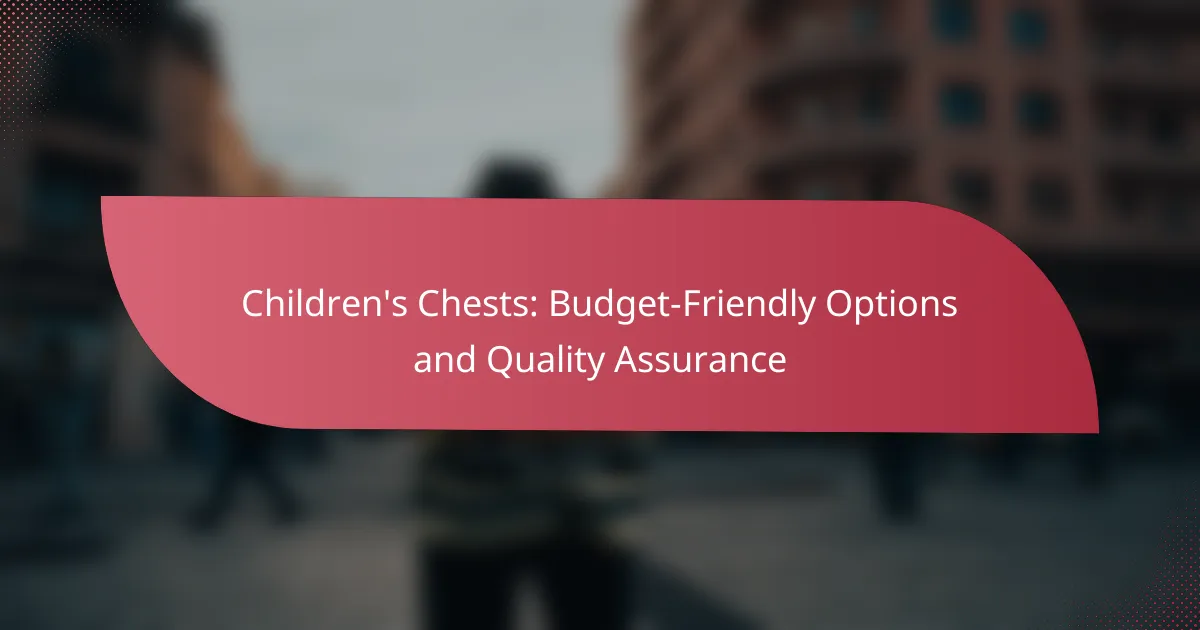 Children’s Chests: Budget-Friendly Options and Quality Assurance