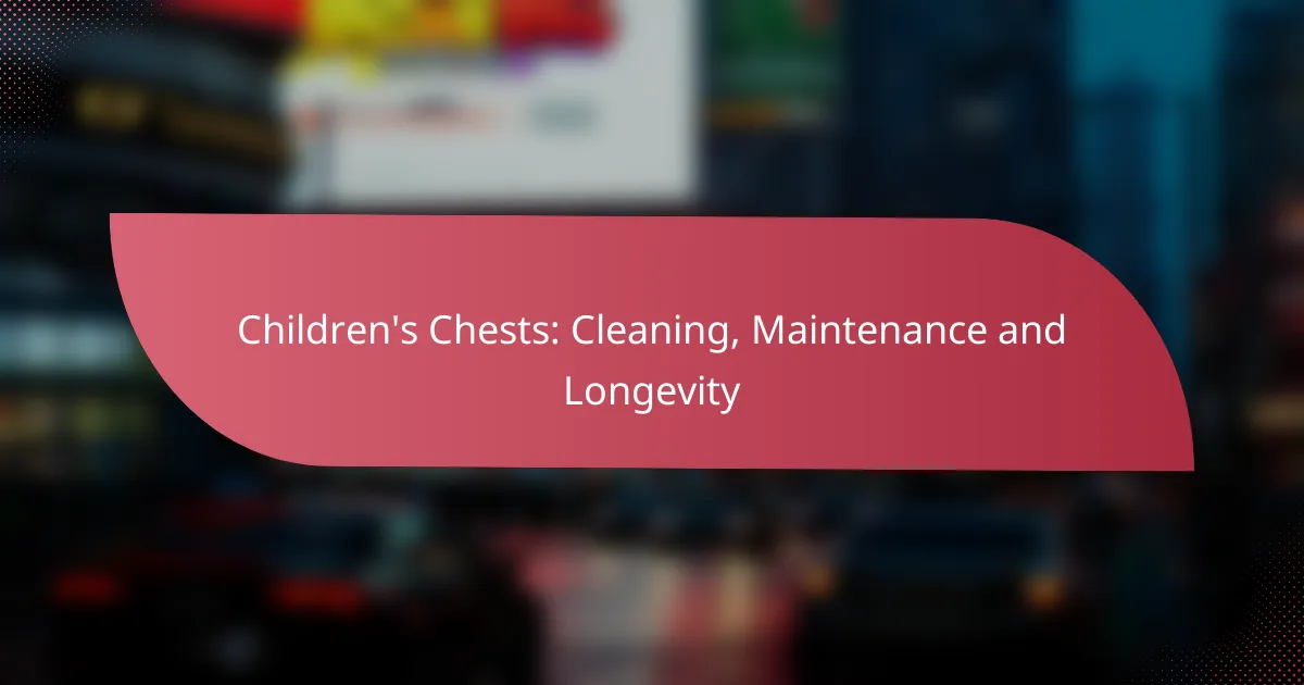 Children’s Chests: Cleaning, Maintenance and Longevity