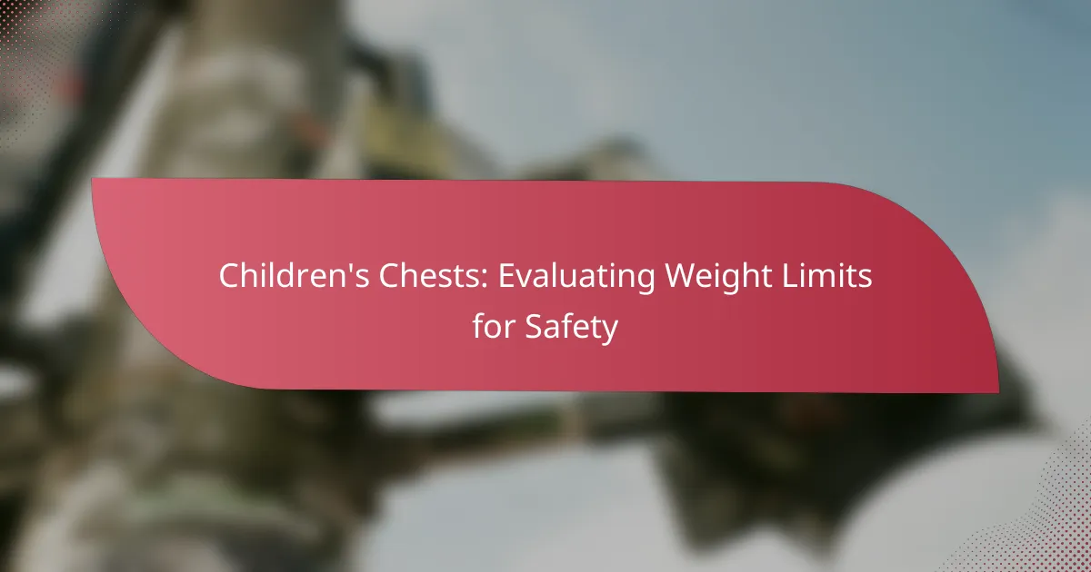 Children’s Chests: Evaluating Weight Limits for Safety