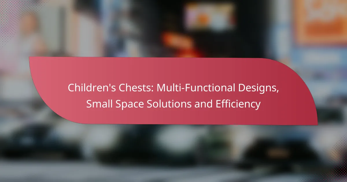 Children’s Chests: Multi-Functional Designs, Small Space Solutions and Efficiency